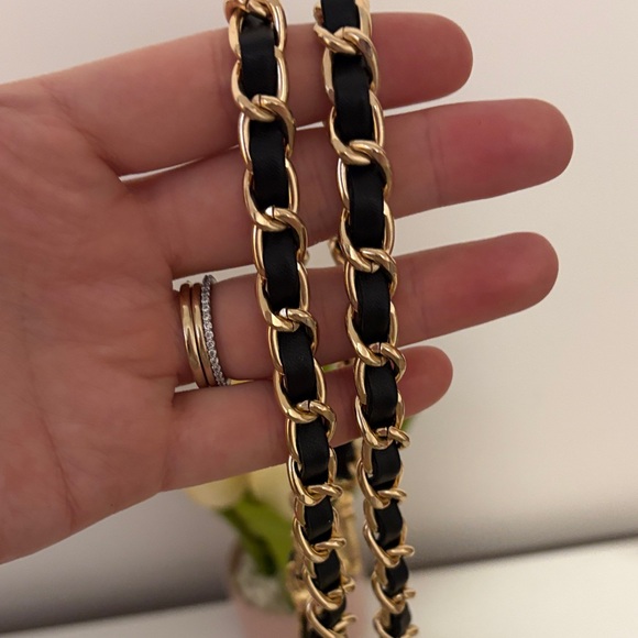 Black and Gold Chain Shoulder Strap (Set of 2) - Picture 3 of 4